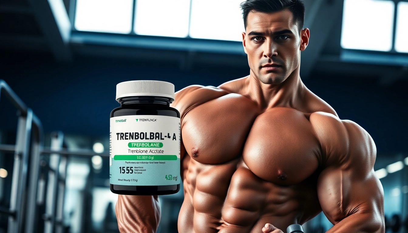 Trenobal-A Trenbolone Acetate wirkt leistungssteigernd für Bodybuilder im Fitnessstudio.