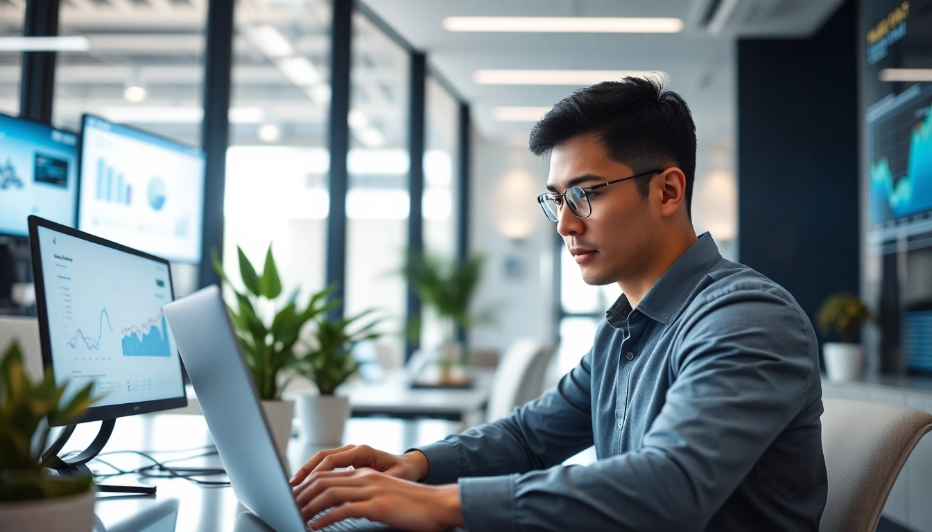 Erfahren Sie mehr über evodrop Erfahrung in einem modernen Büro mit digitaler Technologie.