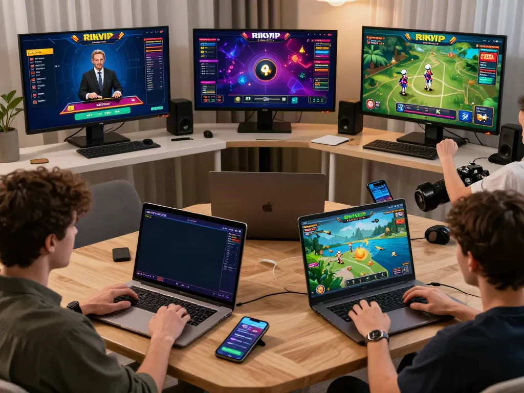 Players enjoying dynamic games on https://rikvipt1.co/ in an engaging online casino atmosphere.