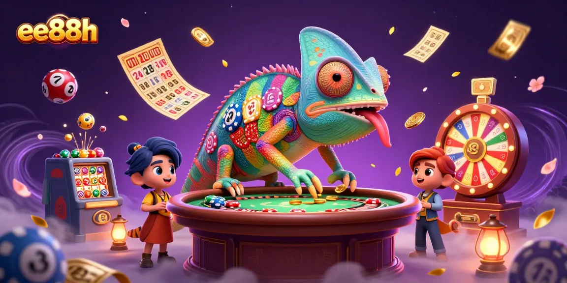 Experience exciting gaming with ee88h at the dynamic casino, featuring vibrant lottery balls and golden coins.